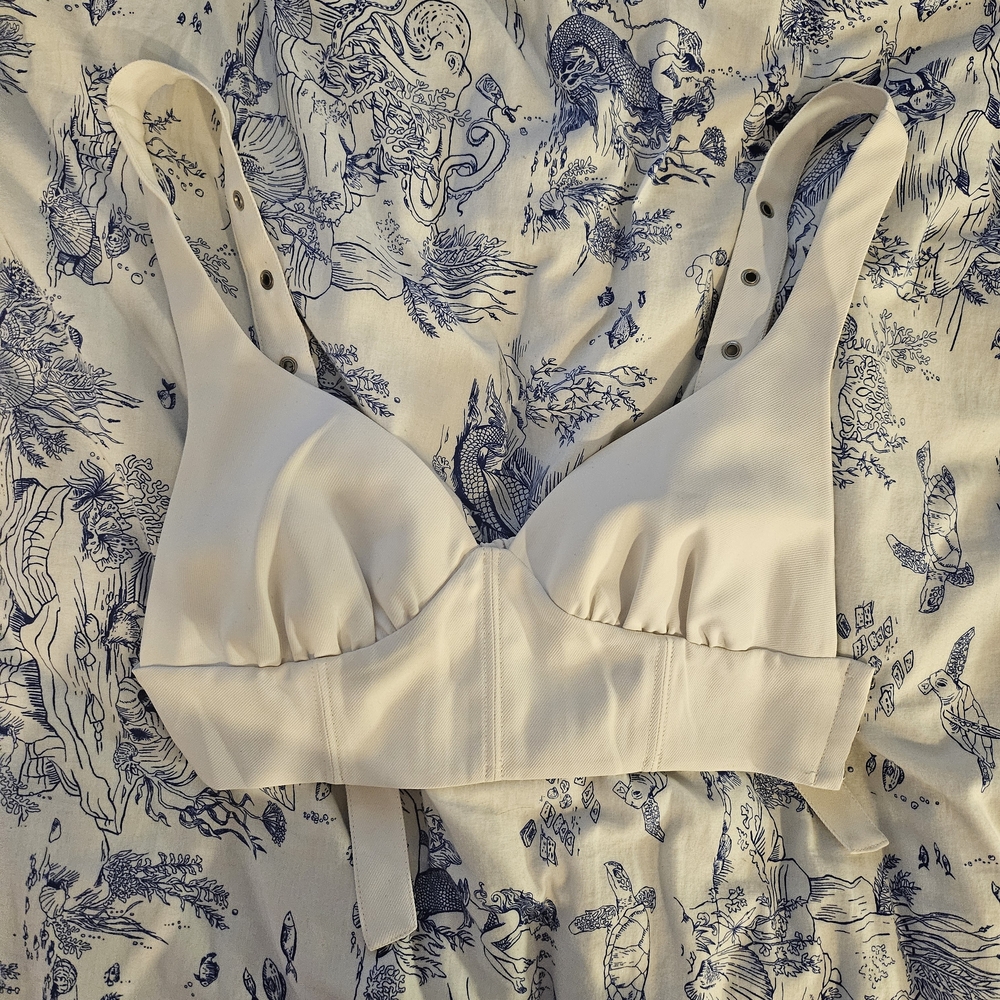 For Love And Lemons White Bra Top